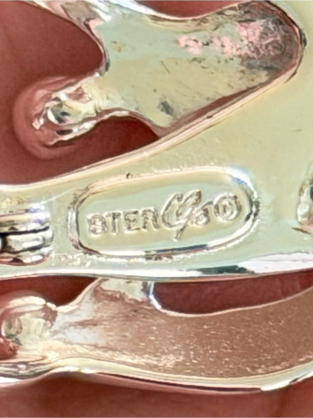 Carolyn Pollack Relios 925 Sterling Silver Loving Family Brooch Pendant Signed - Picture 5 of 8